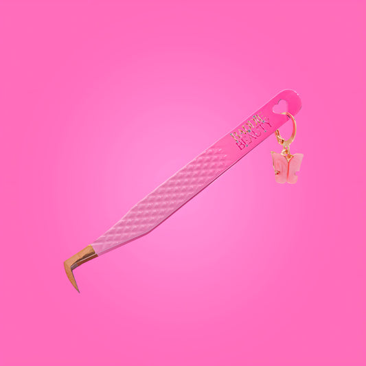 Pink Lemonade-Fibre Tip Lash Tweezer-(90 Degree)